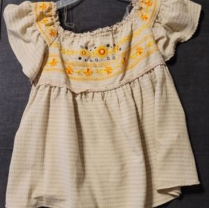 Altar'd State Short-sleeved Blouse, Size M